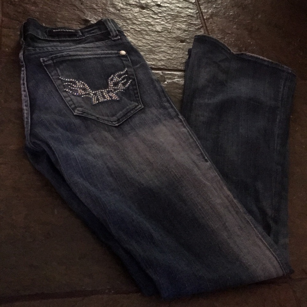 Womens Rock & Republic Crystal Rhinestone.Size: 26